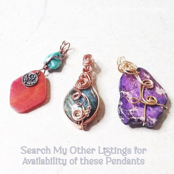 Mesmerizing Labradorite Pendant - Copper Wire Wrap! Handmade + One-of-a-kind! - Picture 13 of 13